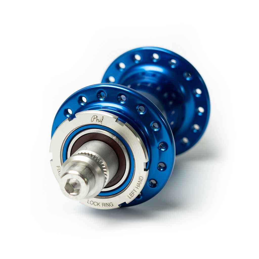 口豪奢 low PHILWOOD* flange BLUE - (blue/fix&free) rear hub track パーツ