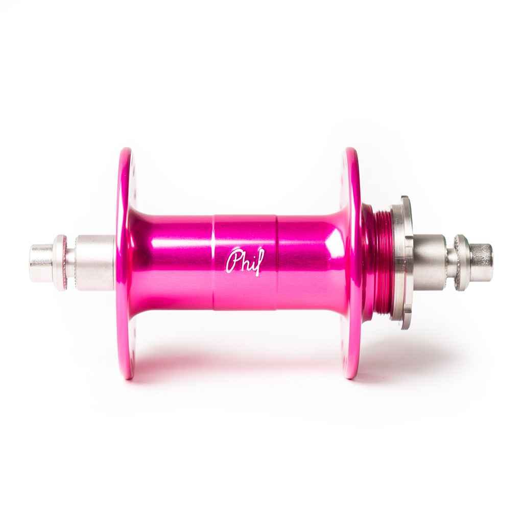 PHILWOOD* high flange track hub rear (silver/single cog
