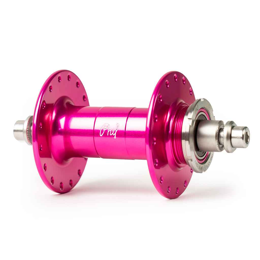 PHILWOOD* high flange track hub rear (silver/single cog