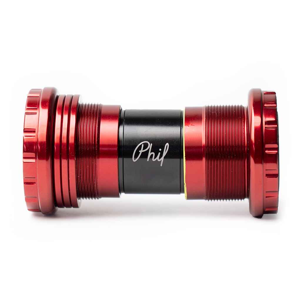 パーツ philwood OUTBOARD ALUMINUM bb PHILWOOD* outboard bottom bracket (aluminum/silver) - BLUE