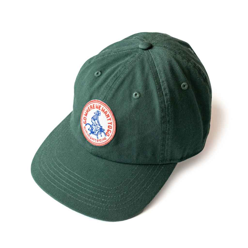 FRIDAY* GO WHERE WE WANT TO GO cap (deep green) - BLUE LUG