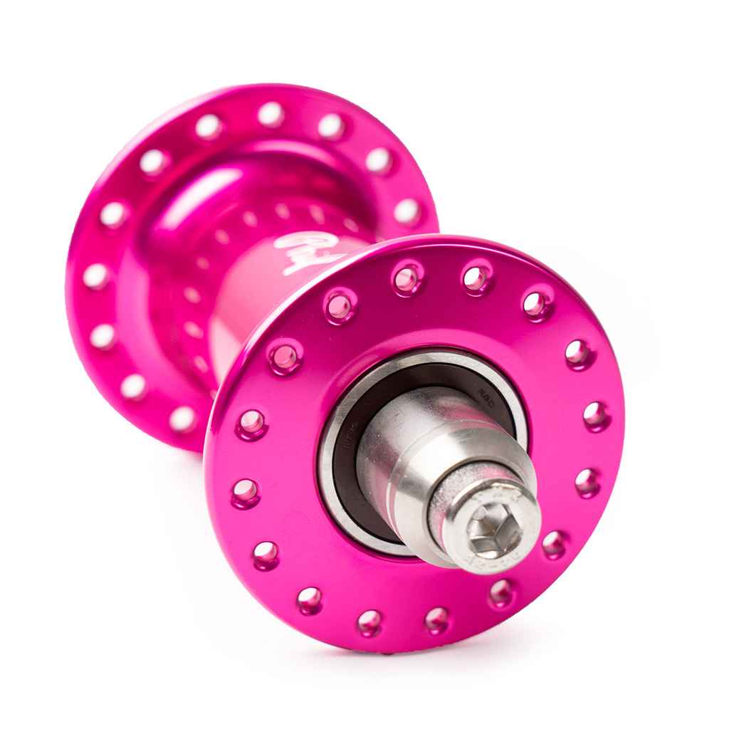 PHIL WOOD* low flange track hub front (pink) - BLUE LUG ONLINE STORE