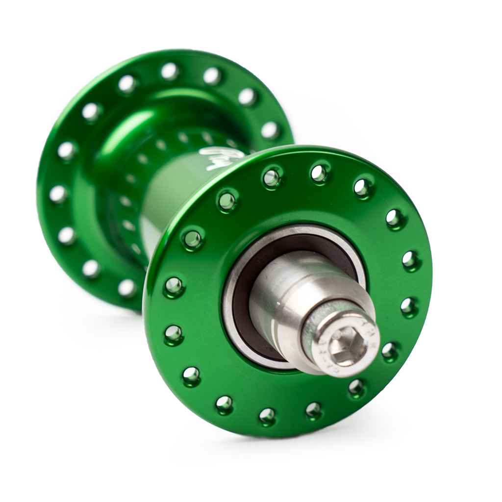 フィルウッドハブ PHILWOOD* Pro high flange track hub rear (green) - BLUE LUG