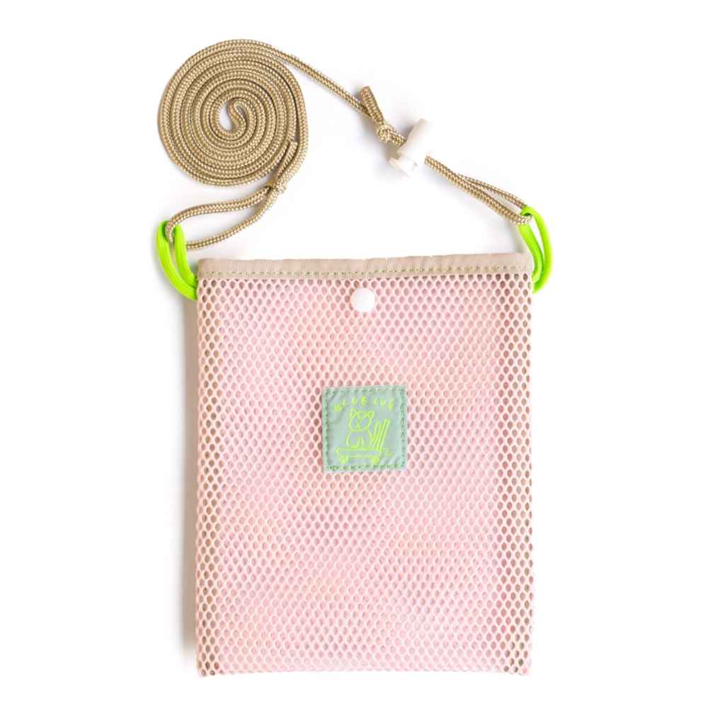 BLUE LUG* mini sacoche (mesh pink/beige) - BLUE LUG ONLINE STORE