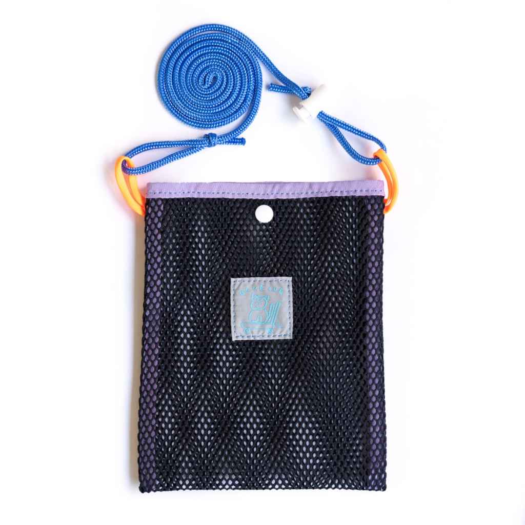 BLUE LUG* mini sacoche (mesh navy/purple) - BLUE LUG ONLINE