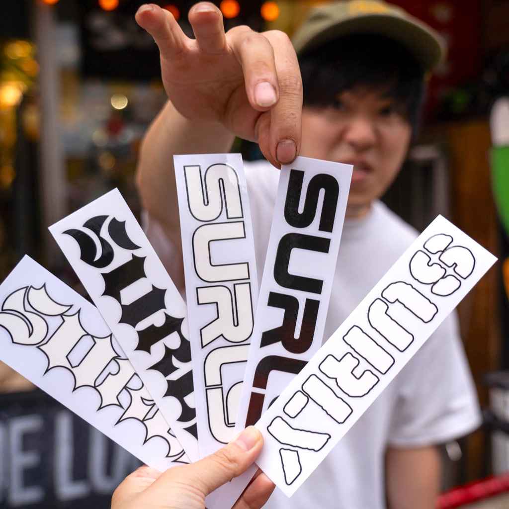 SURLY* overspray frame decal set (white) - BLUE LUG ONLINE STORE