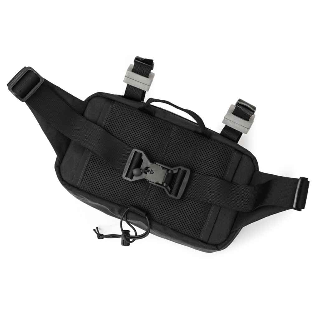 REALM* dual duty hip/handlebar bag XL (ecopak red) - BLUE LUG