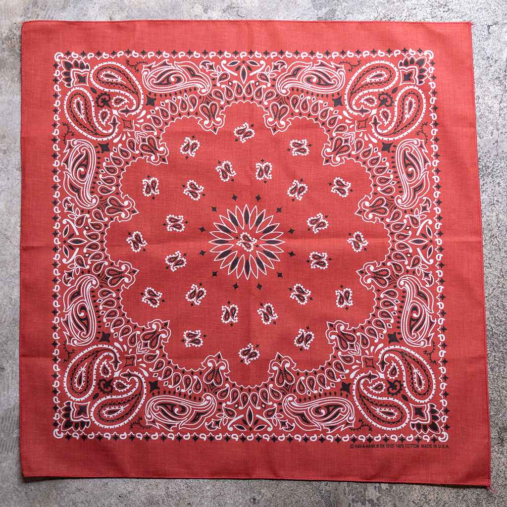 BL SELECT* bandana (paisley/terracotta red) - BLUE LUG ONLINE STORE