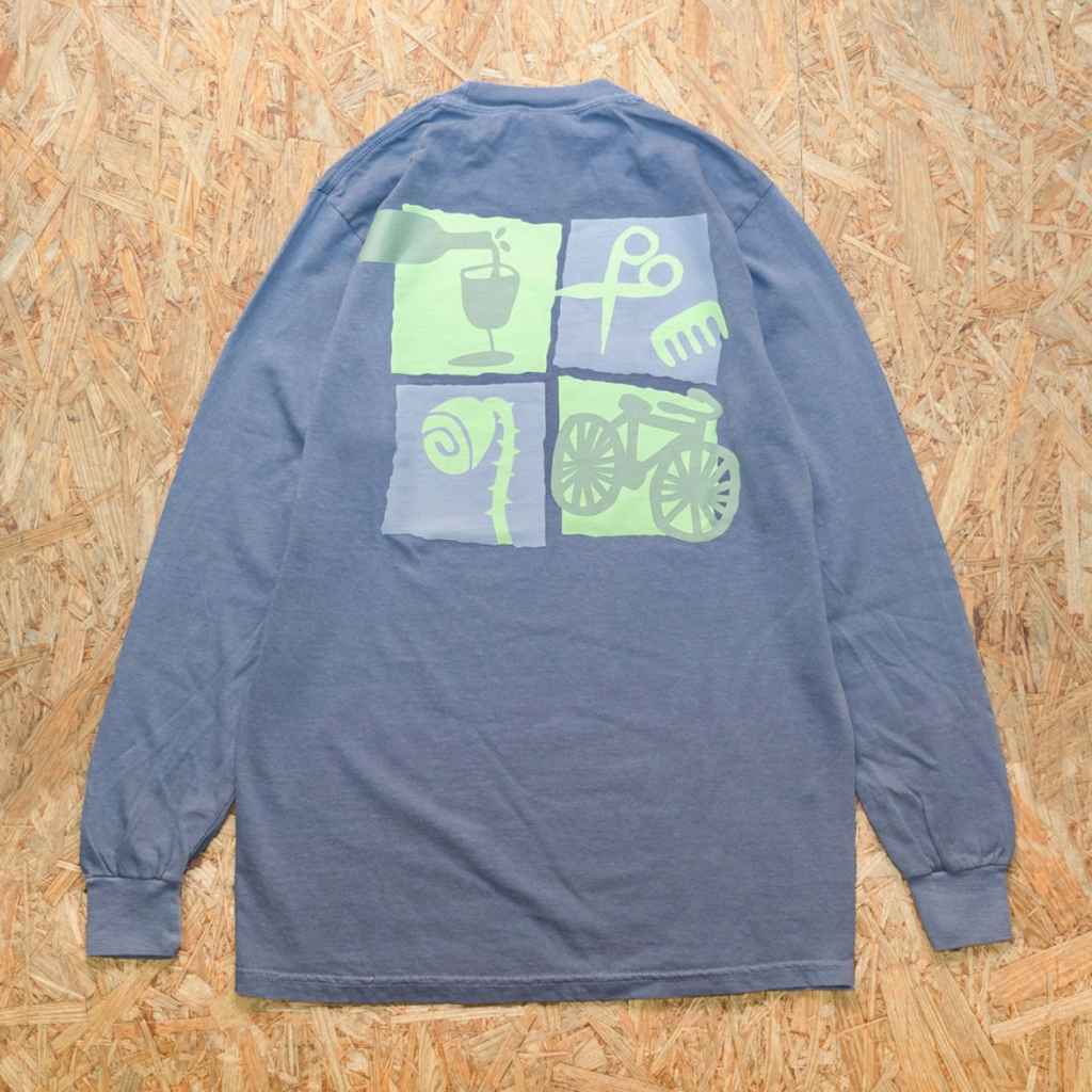 BLUE LUG* life long sleeve t-shirt (blue) - BLUE LUG ONLINE