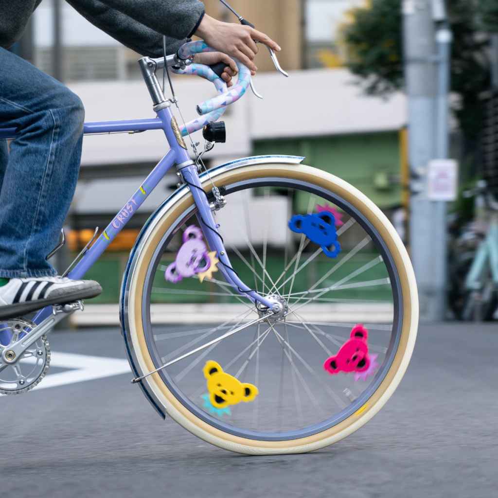 arrows ライトブルー BL SELECT* dead bear spoke reflector (yellow) - BLUE LUG
