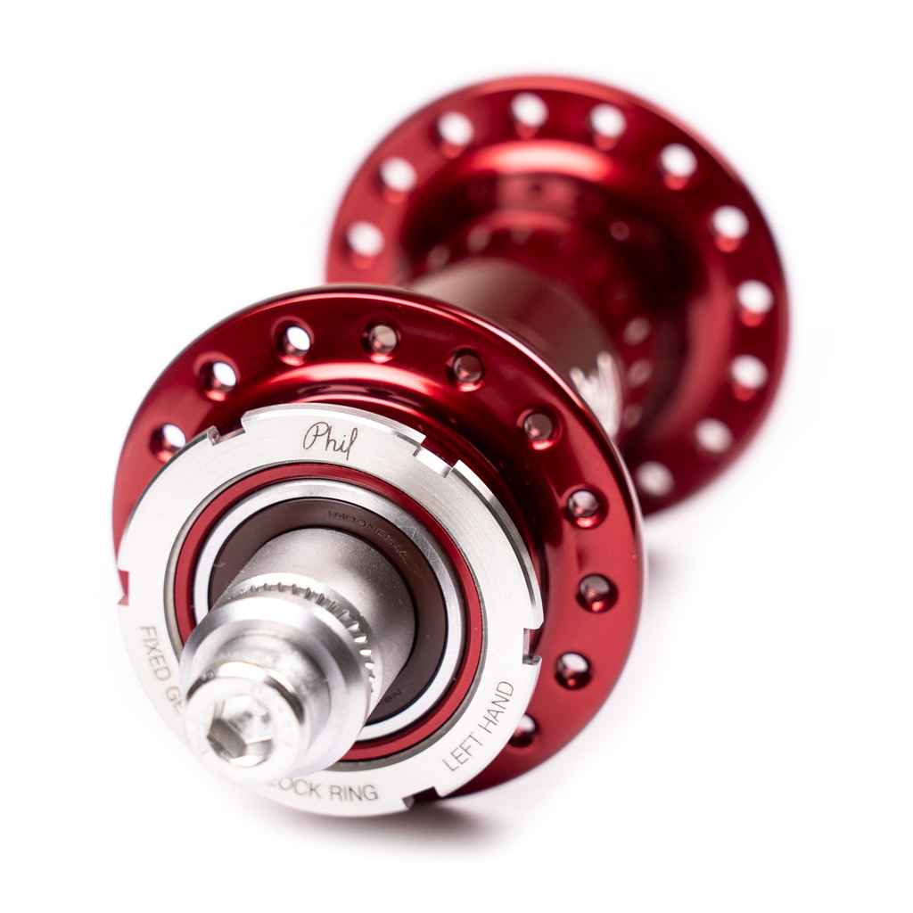 PHILWOOD* low flange track hub rear (red) - BLUE LUG ONLINE