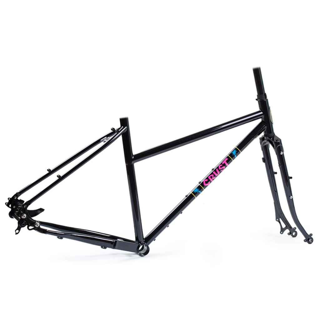 引取限定*CRUST BIKES* evasion step through CRUST BIKES* evasion step through frame (galaxy black） - BLUE LUG
