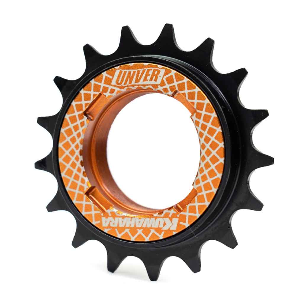 UNVER×KUWAHARA* diavolo free wheel (orange) - BLUE LUG