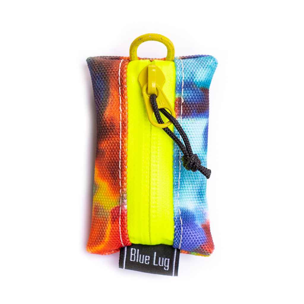 BLUE LUG* kozeni pouch (tiedye/F yellow) - BLUE LUG ONLINE STORE
