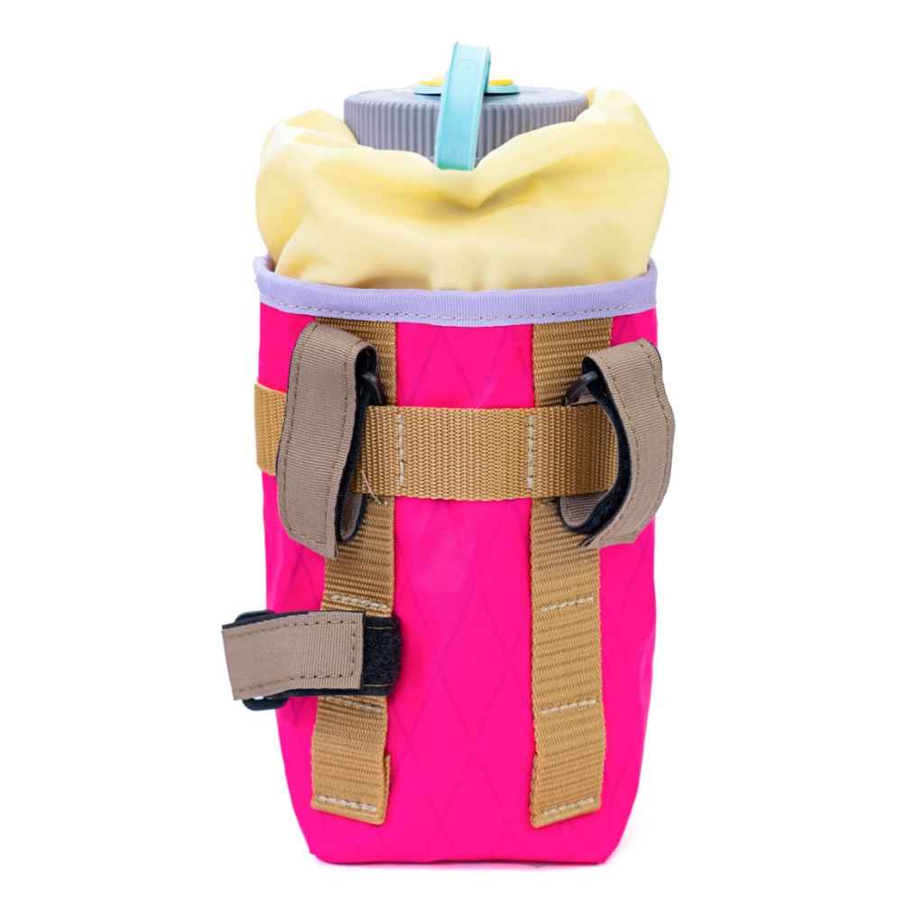 たけたハンドメイド　ステムポーチ　X-PAC 0.5リットル BLUE LUG* stem pouch (x-pac pink/mesh beige) - BLUE LUG