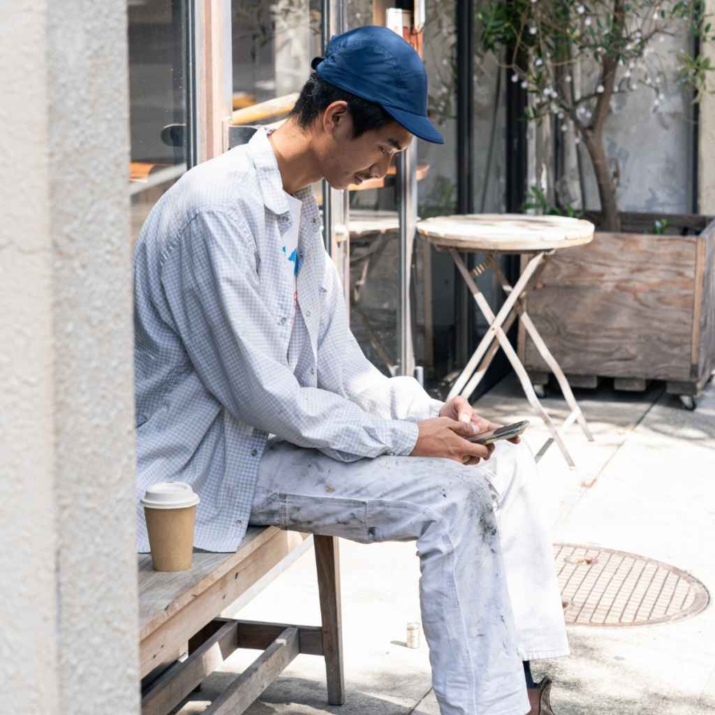 BLUE LUG* bicycle duckbill cap (navy) - BLUE LUG ONLINE STORE