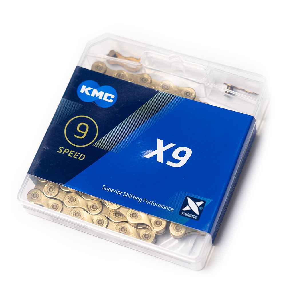 KMC* X9 chain (ti-gold) - BLUE LUG ONLINE STORE