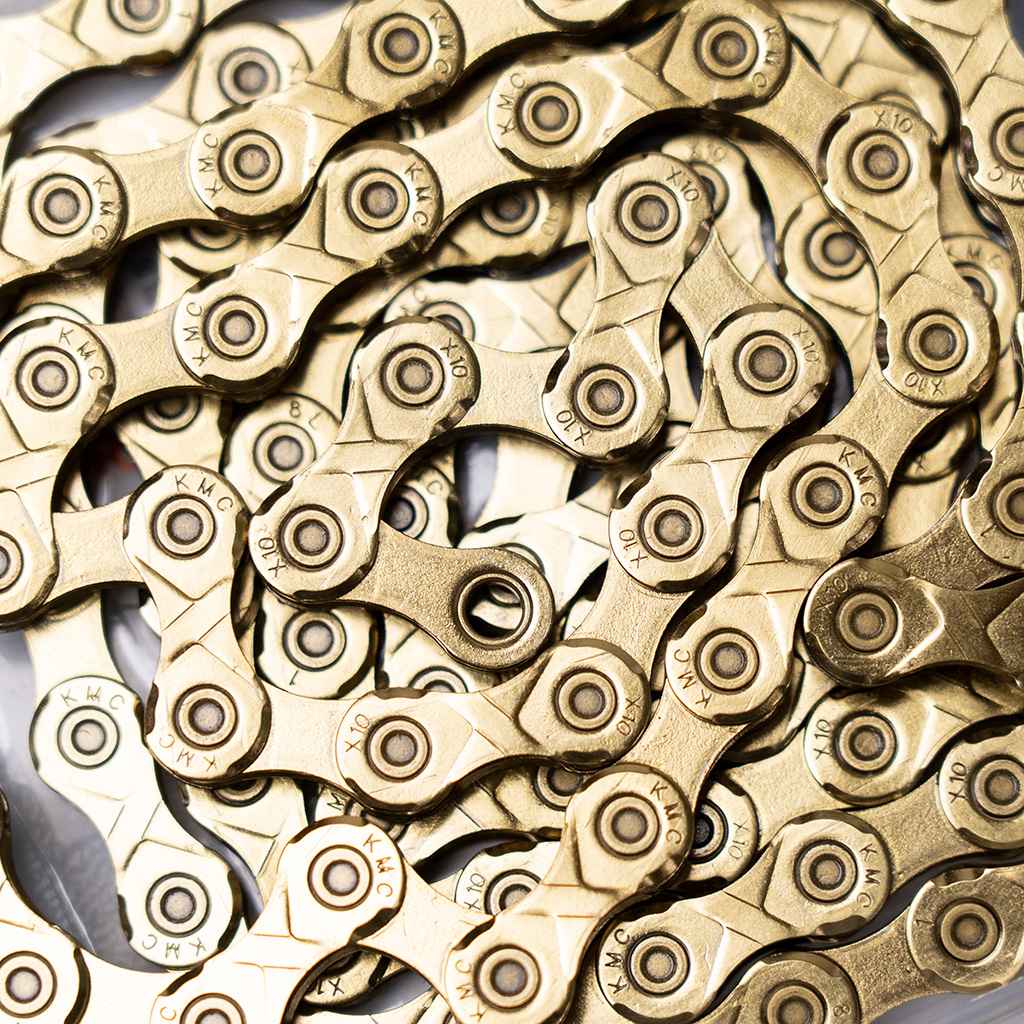KMC* X10 chain (ti-gold) - BLUE LUG ONLINE STORE