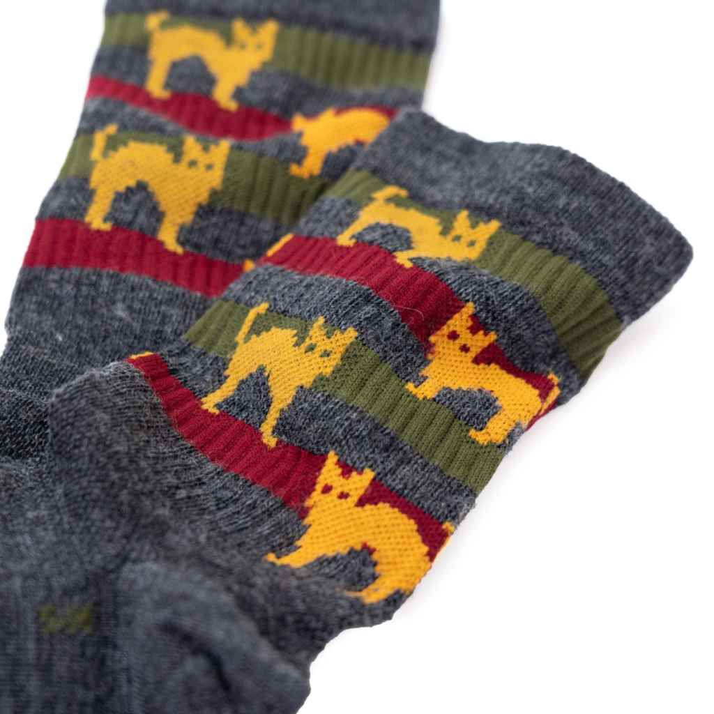 SOCKGUY* wool crew socks (catz) - BLUE LUG ONLINE STORE