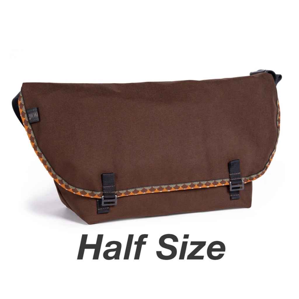BLUE LUGメッセンジャーバッグ　half size brown CAMP AND GO SLOW×BLUE LUG* the messenger bag half (brown trout