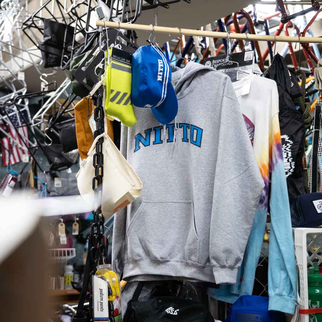 NITTO* hoodie (college logo/heather gray) - BLUE LUG ONLINE