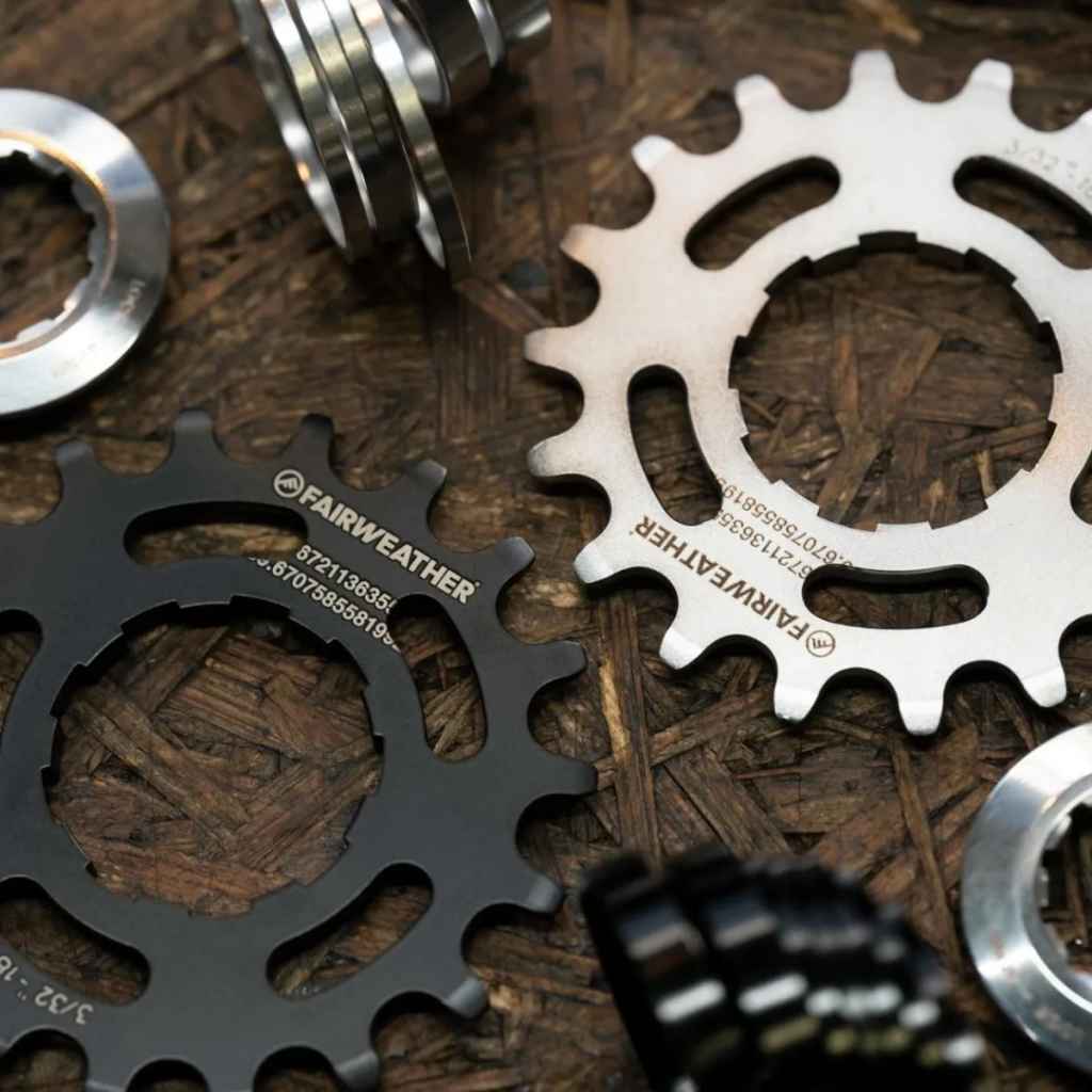 FAIRWEATHER* single speed spacer kit (black/18t) - BLUE LUG ONLINE