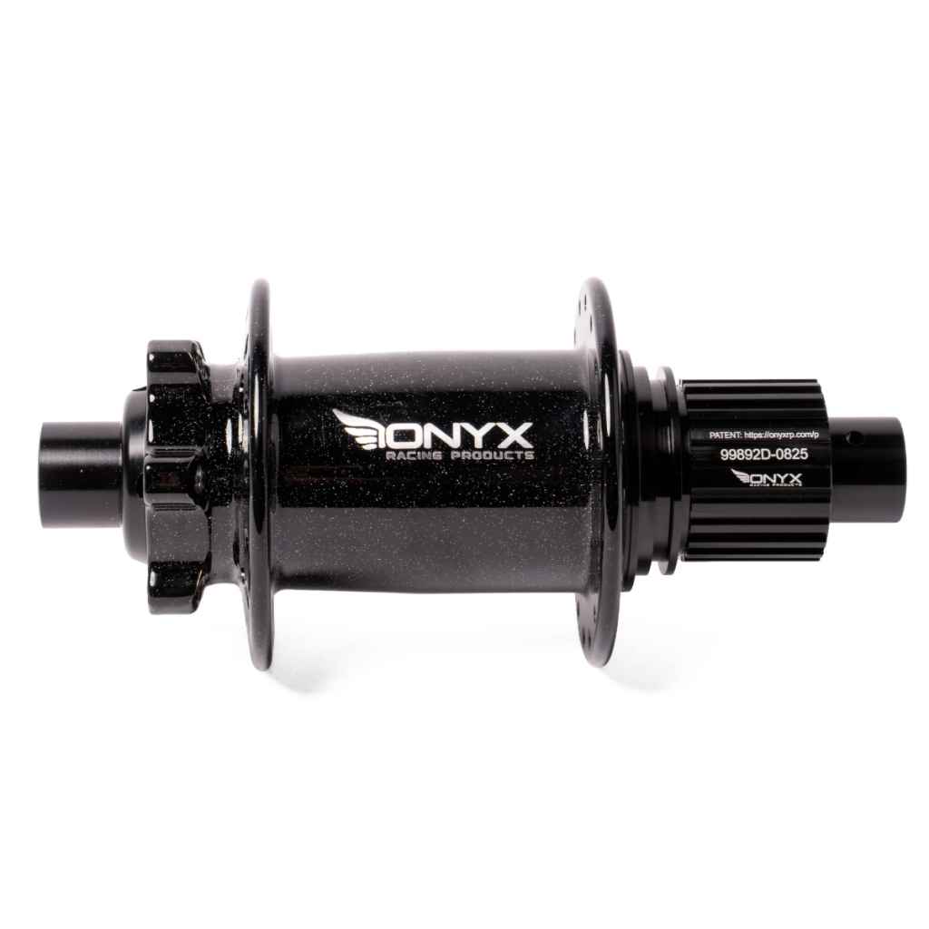 ONYX* vesper mtb boost iso ms hub rear (black aura) - BLUE LUG