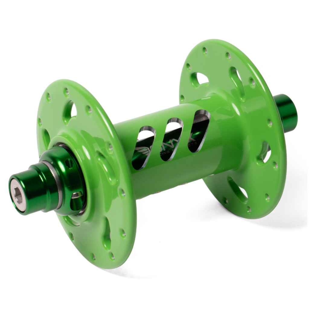 BMX レーシング　レーサー　レース　onyx オニキスハブ　ホイール　リム ONYX* Helix track hub front (kawasaki green) - BLUE LUG ONLINE STORE