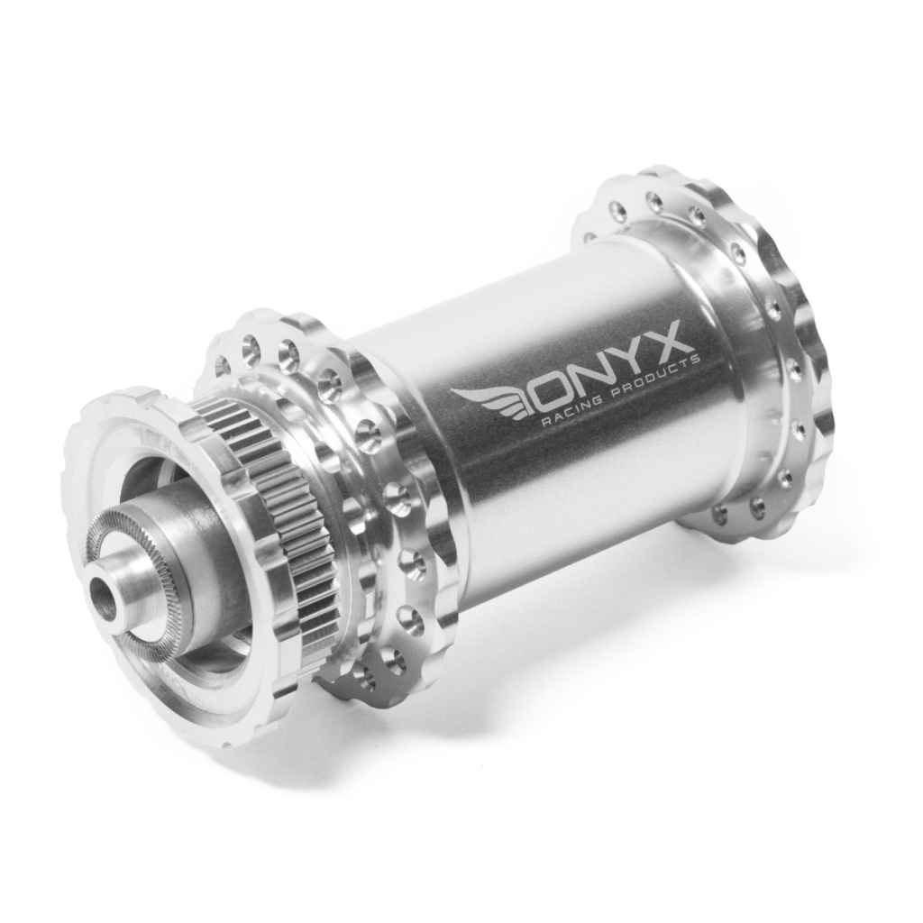 ONYX RACING PRODUCTS* vesper disc QR hub front (silver) - BLUE LUG