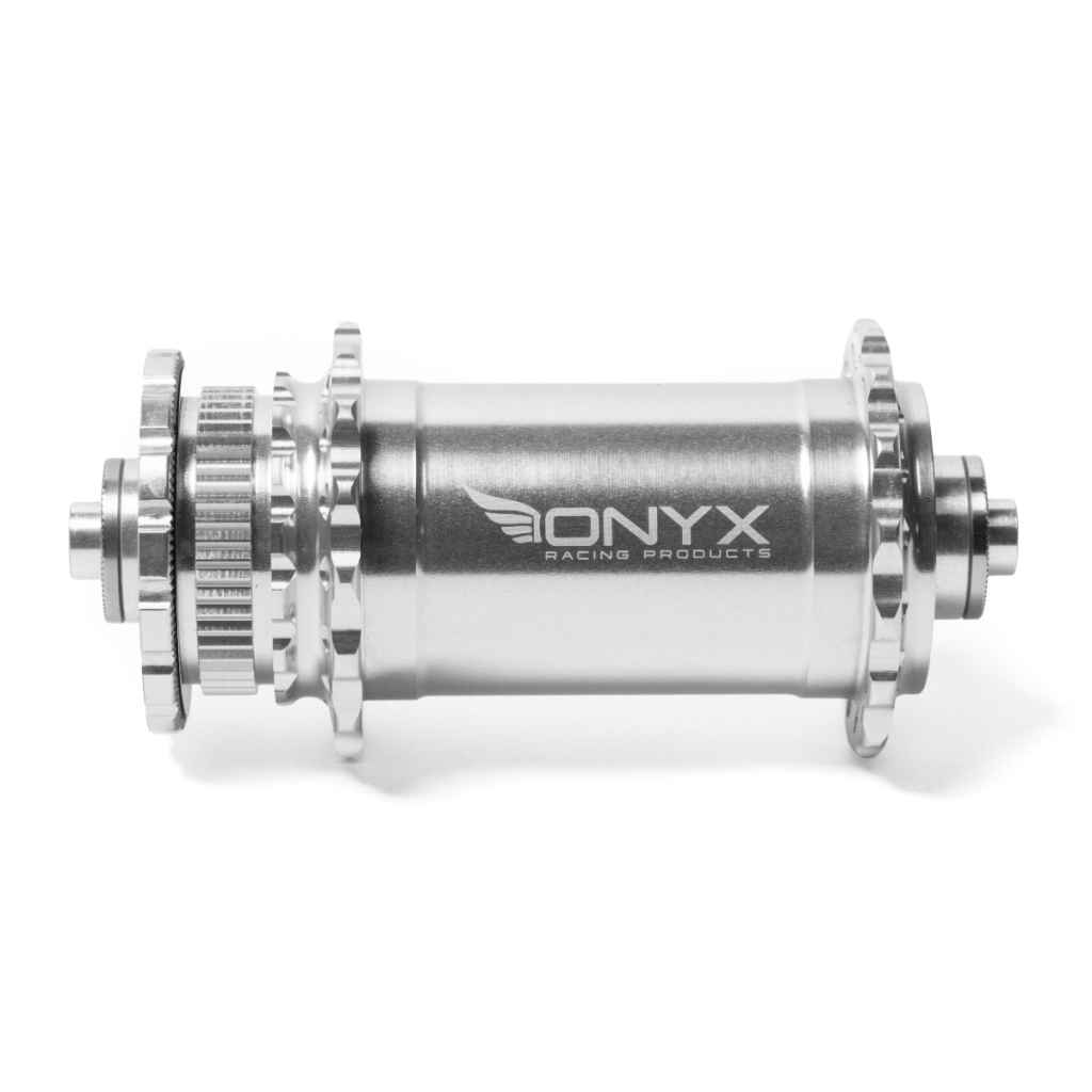 ONYX* vesper disc QR hub front (silver) - BLUE LUG ONLINE STORE