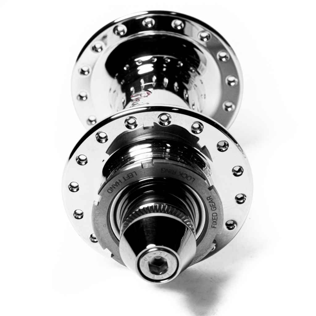 PHIL WOOD* kiss-off hub rear (silver/fixed&free) - BLUE LUG ONLINE
