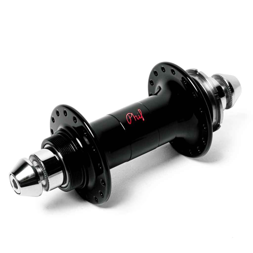 PHIL WOOD* kiss-off hub rear (black/fixed&free) - BLUE LUG ONLINE