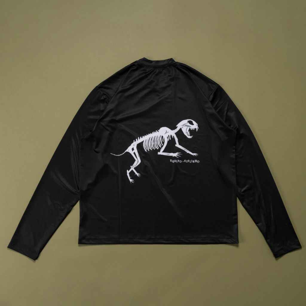 TEAM DREAM BICYCLING TEAM チームドリーム　ビブ　L TEAM DREAM* boney ls tech tee (black) - BLUE LUG ONLINE STORE
