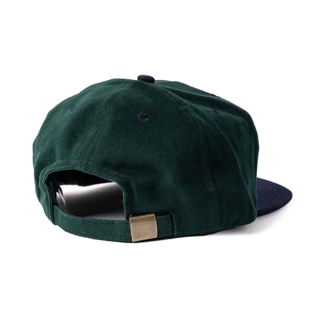 CRUST BIKES* crust embroidered hat (navy/green) - BLUE LUG ONLINE