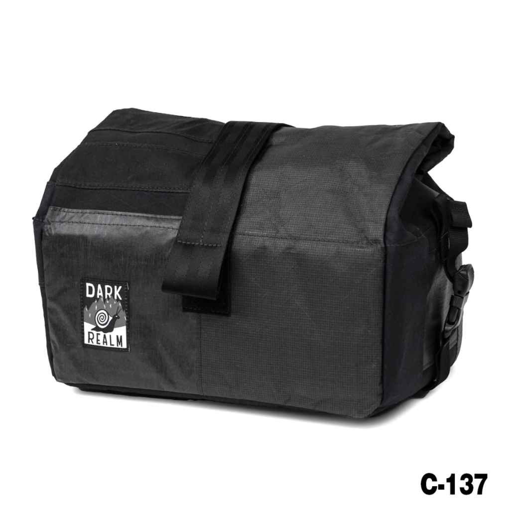 DARK REALM + wald 137 バスケットブルーラグ　bluelug REALM* wald 137 basket bag (black harlequin/C) - BLUE LUG