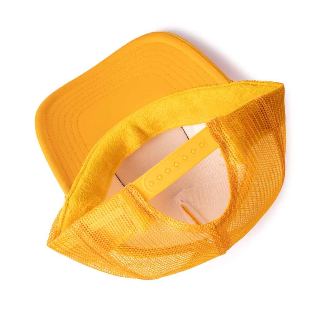 CRUST BIKES* crooked trucker cap (yellow) - BLUE LUG ONLINE STORE