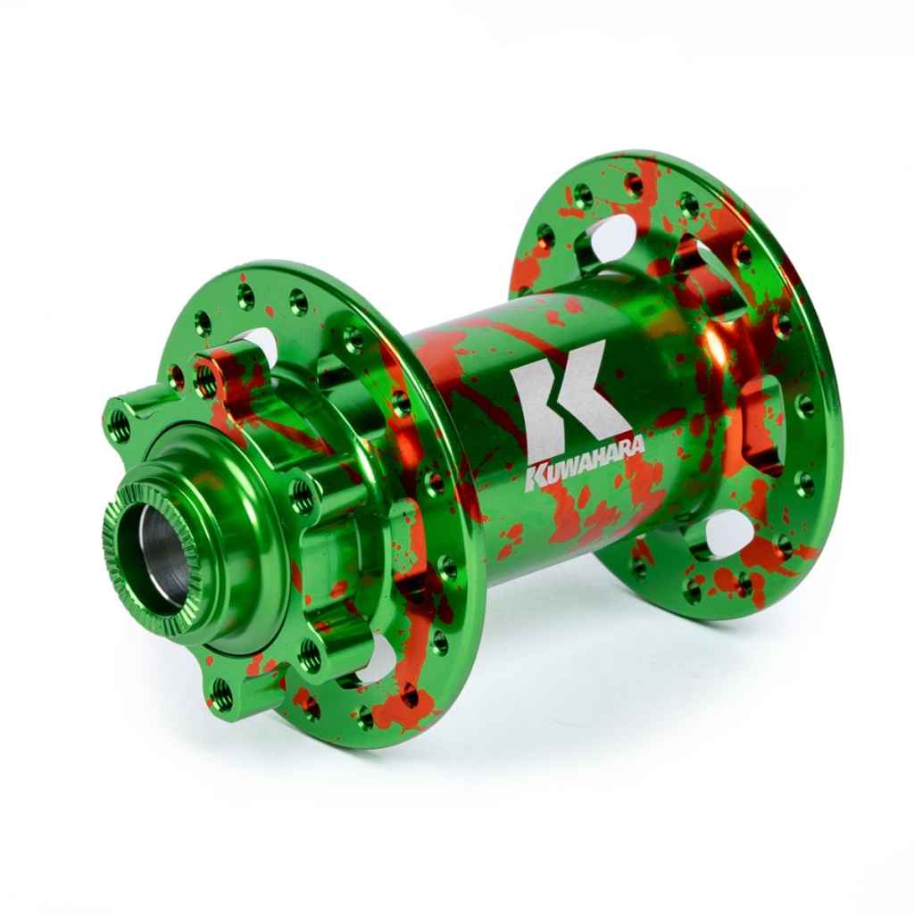 KUWAHARA* diavolo limited boost hub set (tropical frog) - BLUE LUG