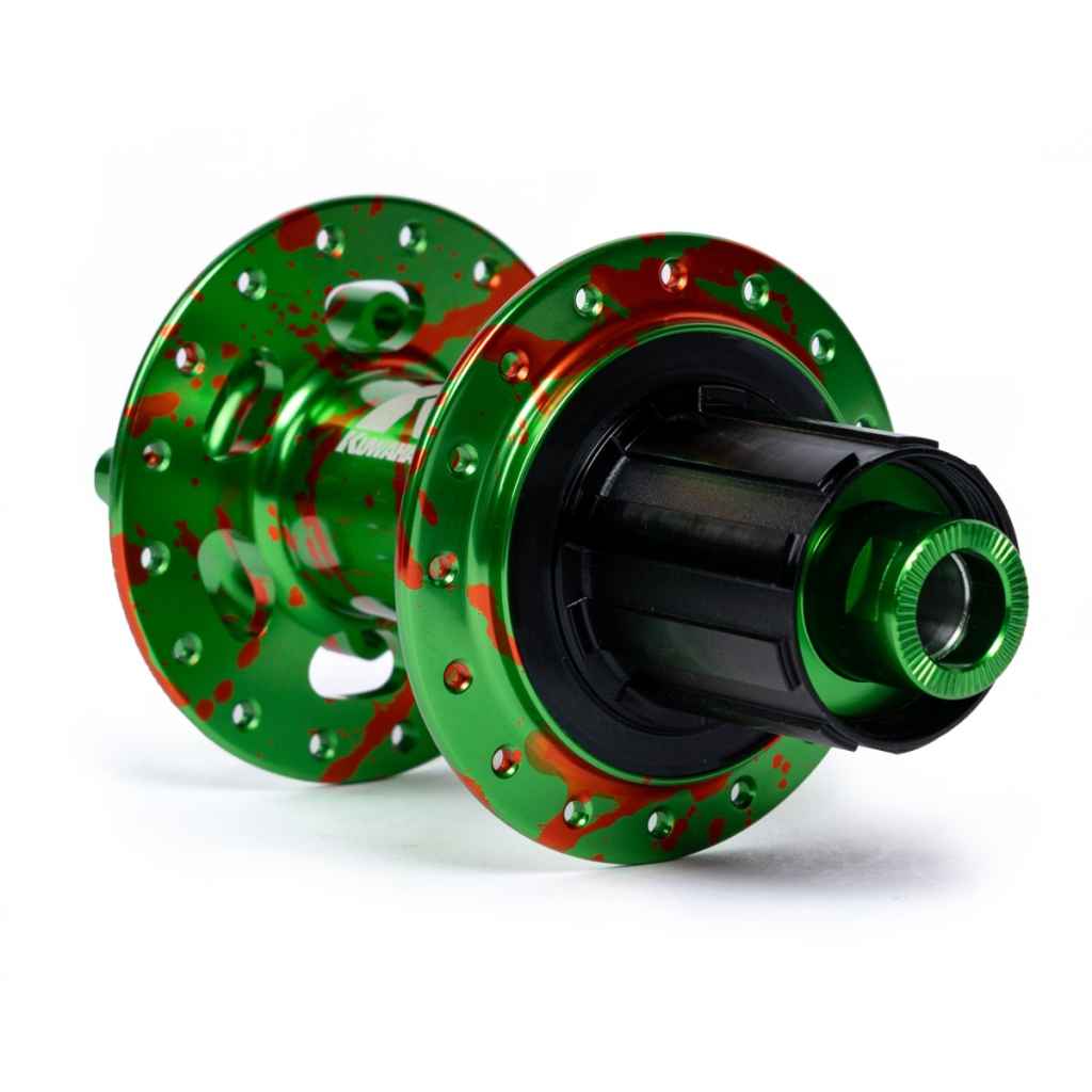 KUWAHARA* diavolo limited boost hub set (tropical frog) - BLUE LUG