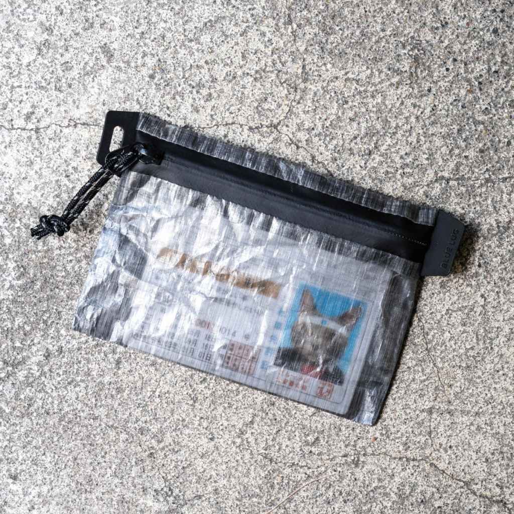 ホーム *BLUE LUG* mame wallet (dyneema black)