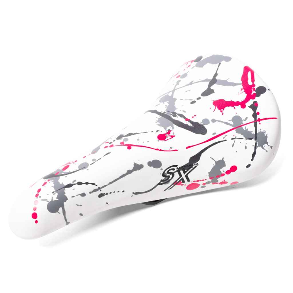 KUWAHARA* sx saddle (splatter/white) - BLUE LUG ONLINE STORE