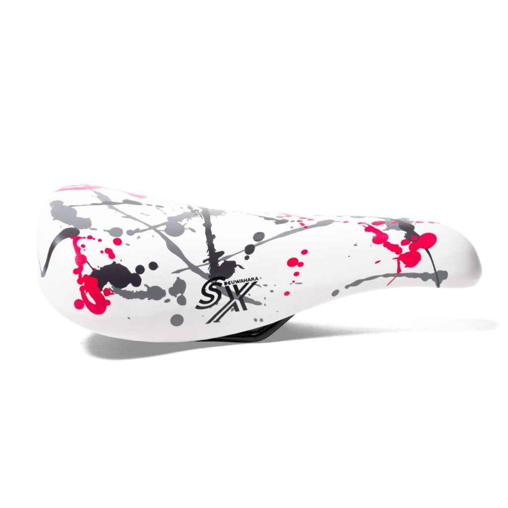 KUWAHARA* sx saddle (splatter/white) - BLUE LUG ONLINE STORE