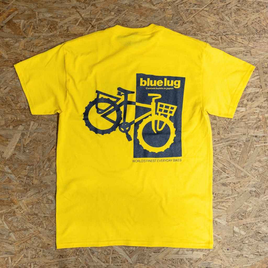 新品未使用　Tシャツ　Mサイズ　ブルーラグ　blue lug BLUE LUG* everyday bike t-shirt (yellow) - BLUE LUG ONLINE STORE