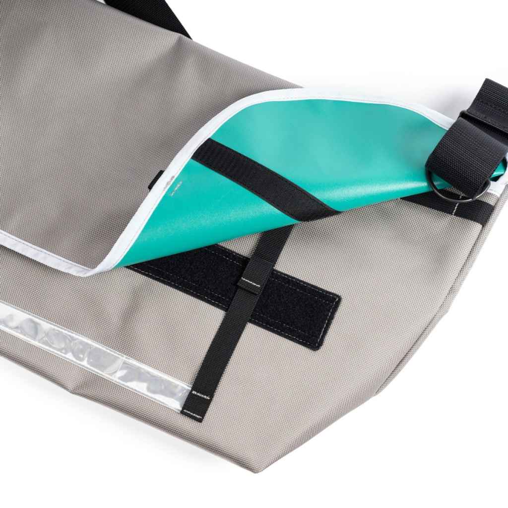 BLUE LUG* the messenger bag (66nylon/light grey) - BLUE LUG