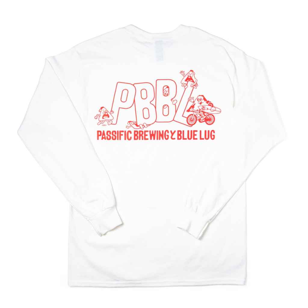 PASSIFIC BREWING×BLUE LUG* long sleeve t-shirt (white) - BLUE LUG