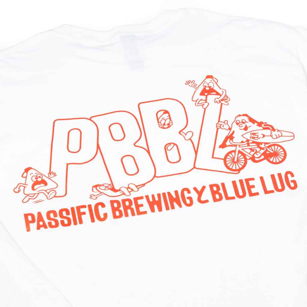 PASSIFIC BREWING×BLUE LUG* long sleeve t-shirt (white) - BLUE LUG
