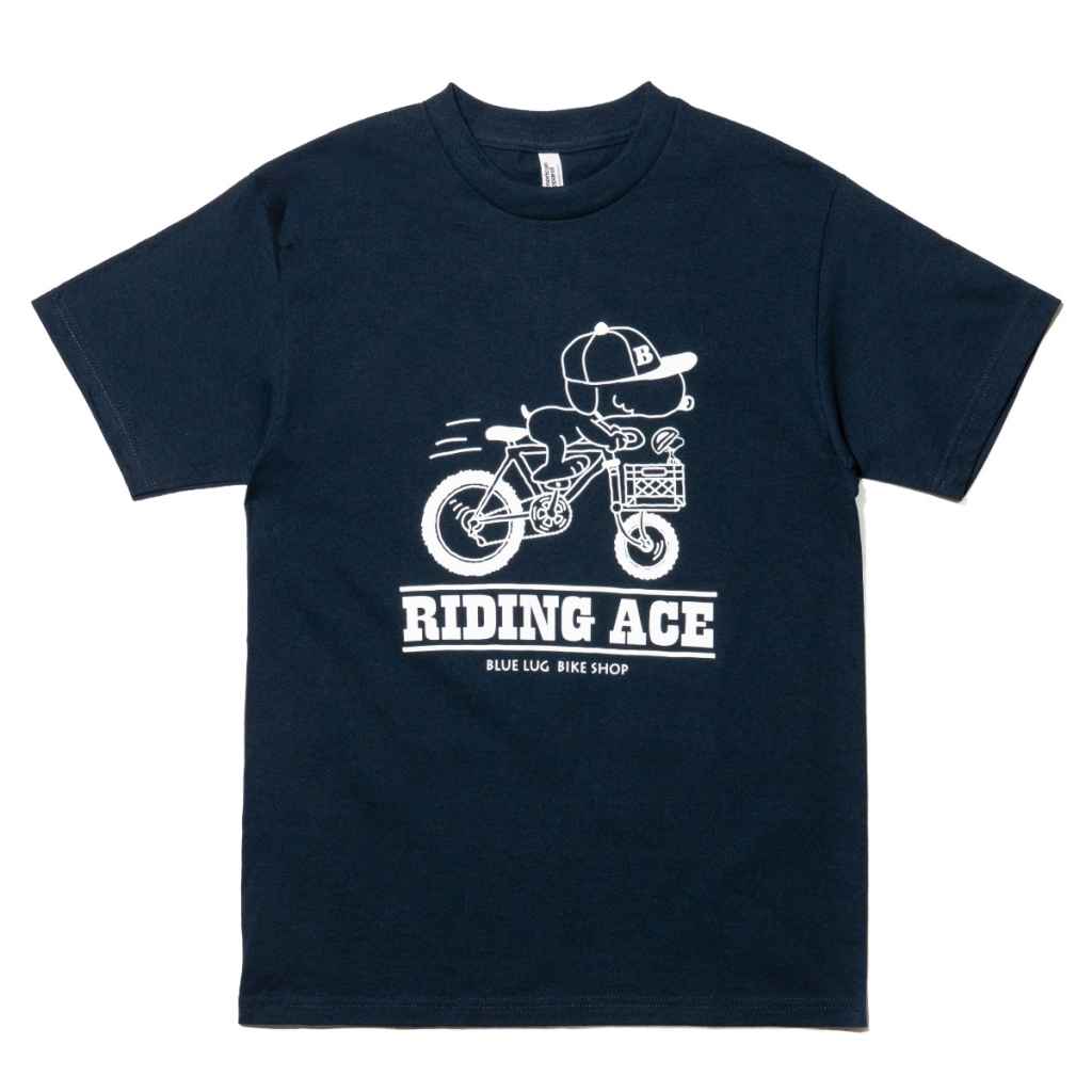 BLUE LUG* riding ace t-shirt (navy) - BLUE LUG ONLINE STORE