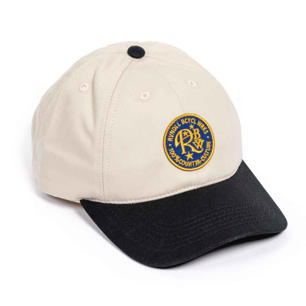 RIVENDELL* RBW organic cotton hat (stone/black) - BLUE LUG ONLINE