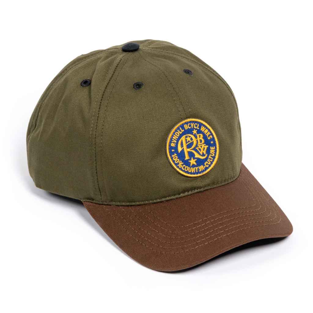 RIVENDELL* RBW organic cotton hat (green/brown) - BLUE LUG ONLINE