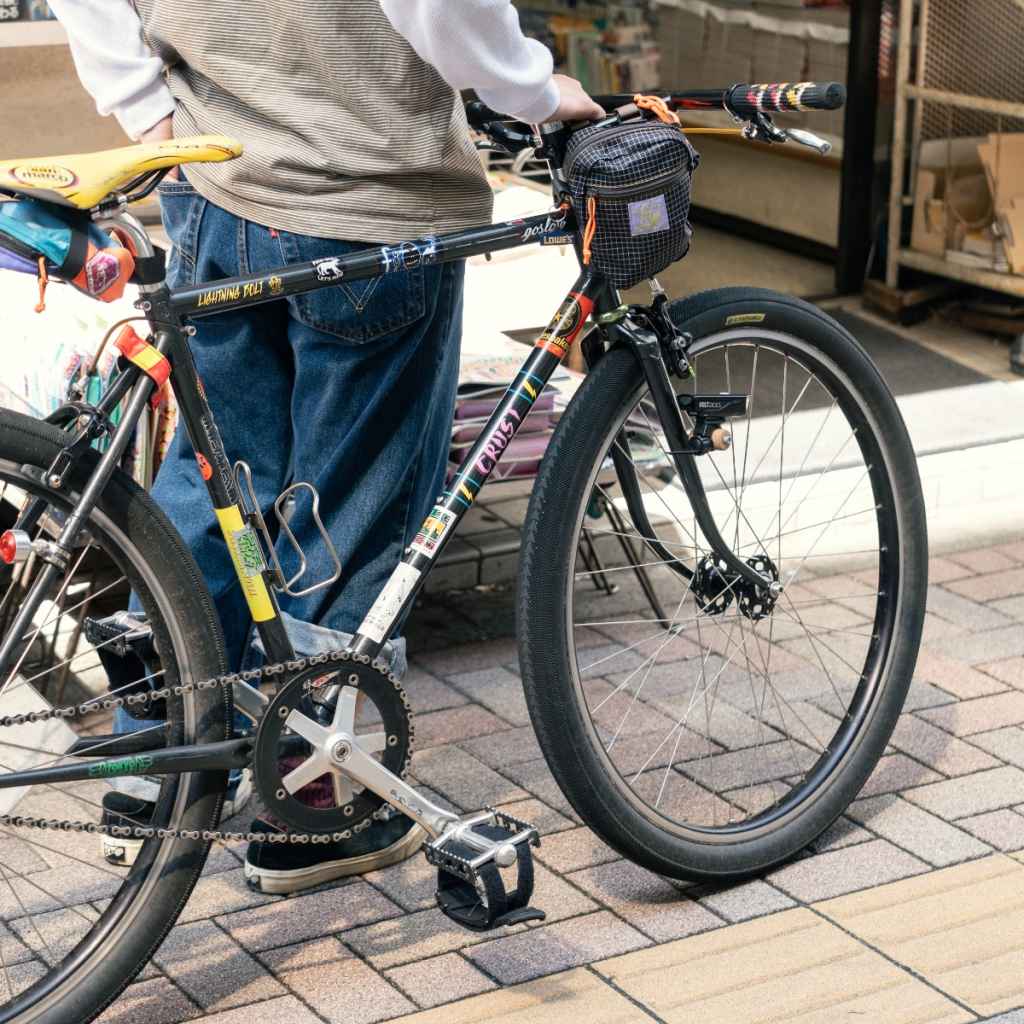 BLUE LUG* bike pocket (rip black) - BLUE LUG ONLINE STORE