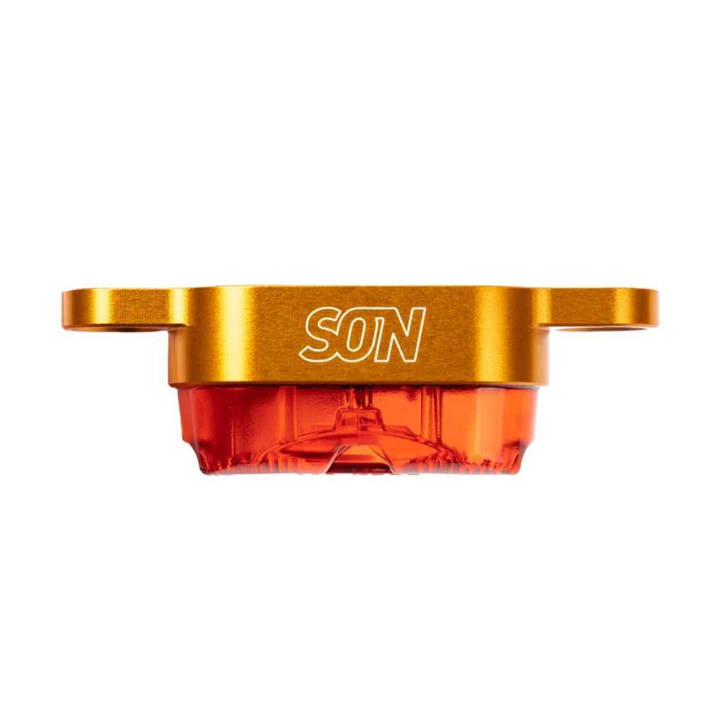 SON NABENDYNAMO* rear light rack mount (orange) - BLUE LUG ONLINE